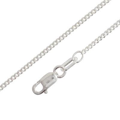 Light Silver Curb Link Chain - 45 cm