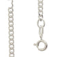 Sterling Silver curb link necklace 40 cm