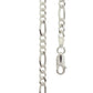 Sterling Silver Figaro link necklace 40 cm