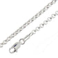 Silver Belcher Link Bracelet - 19 cm