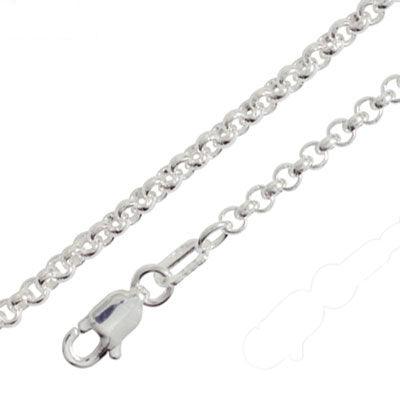 Silver Belcher Link Bracelet - 19 cm