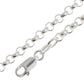 Sterling silver belcher link necklace 40 cm