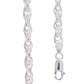 Sterling Silver double curb necklace 40 cm