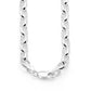 Silver Belcher Link Necklace - 50 cm