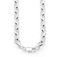 Silver Belcher Link Necklace - 50 cm