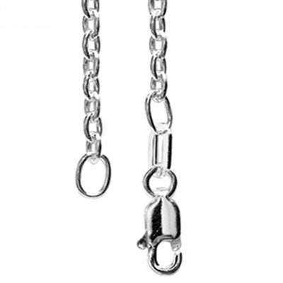 Silver Trace Link Necklace - 40 cm
