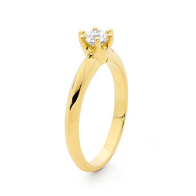 Engagement Ring - 0.50 Carat - Yellow Gold