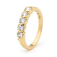 Cubic Zirconia Gold Eternity Ring