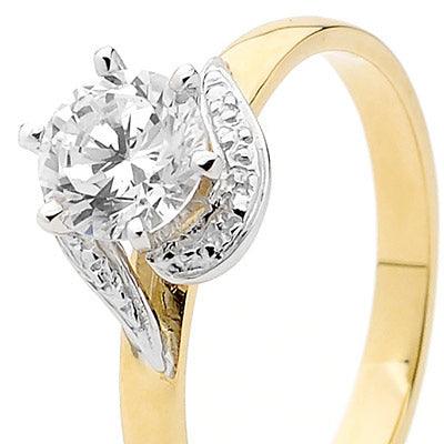 Cubic Zirconia Engagement Ring