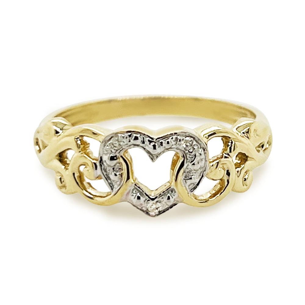 Diamond Heart Ring