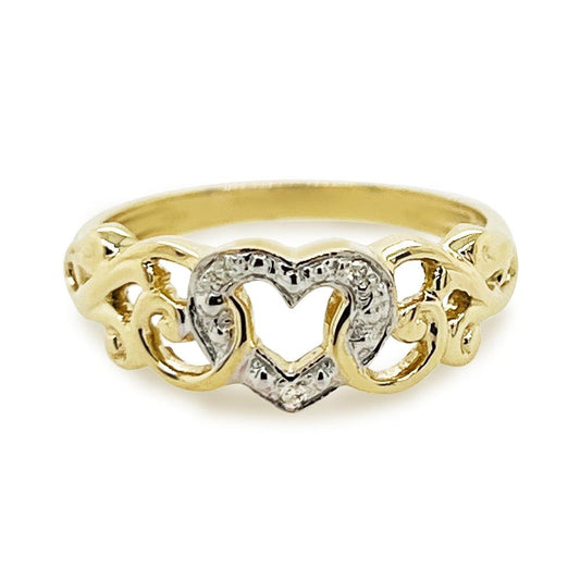 Diamond Heart Ring