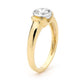 Modern Cubic Zirconia Solitaire Ring