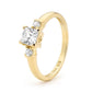 Square Cubic Zirconia Solitaire Ring