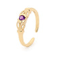 Purple Zirconia Toe Ring