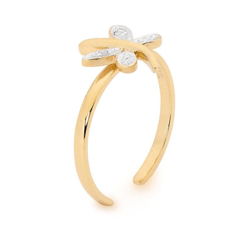 Ladies Dragonfly Toe Ring