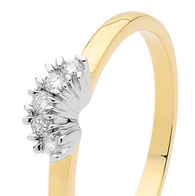 Wedding Ring  0.10ct Diamond  - Bella