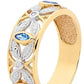 Sapphire Right Hand Ring with Diamonds