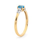 Blue Topaz and Diamond Dress Ring
