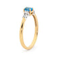 Blue Topaz and Diamond Dress Ring