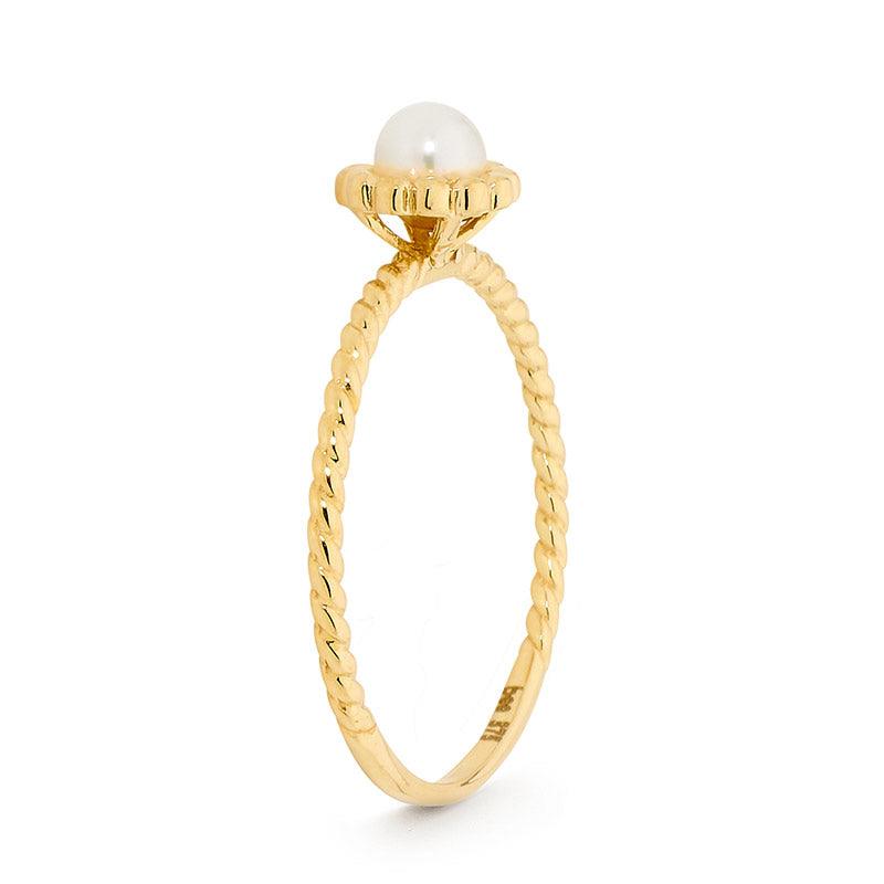 Freshwater Pearl Stacker Ring - Micro Gems