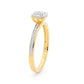 Cushion Shape Diamond Love Ring