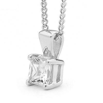 Sterling Silver pendant with Cubic Zirconia