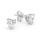 Heart Shaped Cubic Zirconia Earstuds