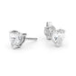 Heart Shaped Cubic Zirconia Earstuds