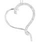 Sterling Silver Heart-Shaped Pendant with Cubic Zirconia