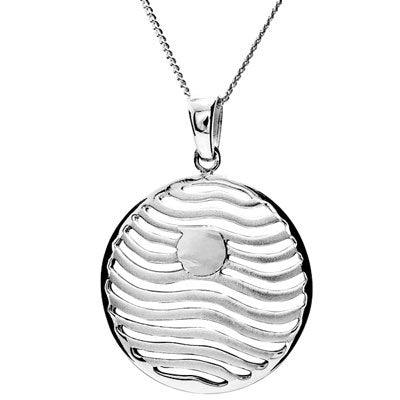 Sterling Silver sunrise pendant