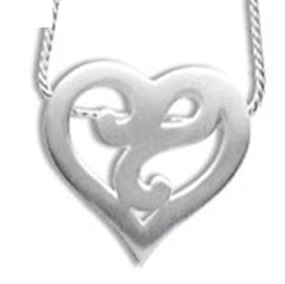 Silver Heart Pendant with Chain