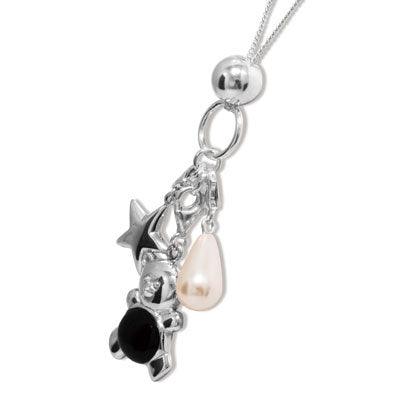 Silver Charm Necklace - 80 cm