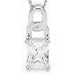 Criss Cut Cubic Zirconia Pendant Silver