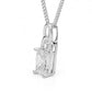 Criss Cut Cubic Zirconia Pendant Silver