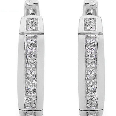 Elegant Silver Huggie Earrings