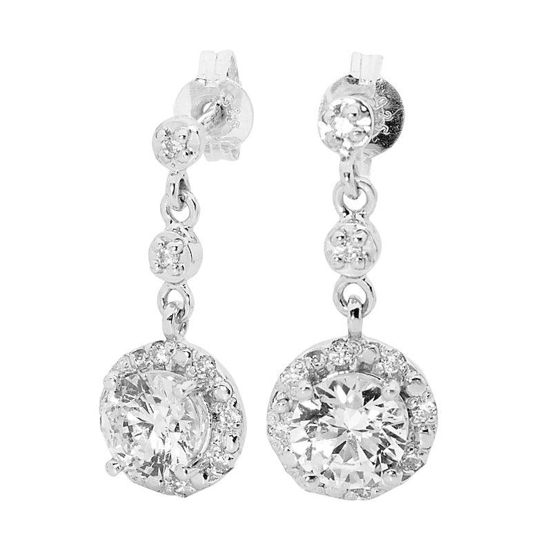 Cubic Zirconia Drop Earrings