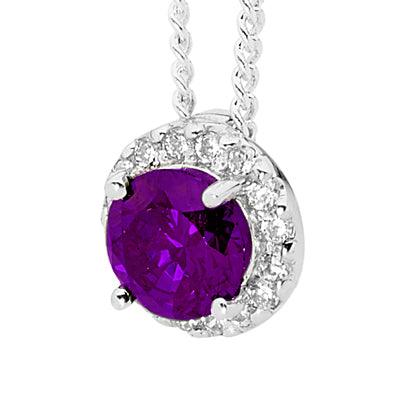 Stirling Silver Amethyst Pendant