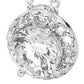 One Carat Size Cubic Zirconia Pendant