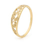 Gold Filigree Ring with heart