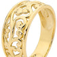 Gold Ring - Wide Band - Grape Vine