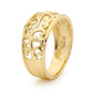 Gold Ring - Wide Band - Grape Vine