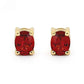 Garnet Stud Earrings "Classic"