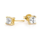 Princess Cut Cubic Zirconia Studs