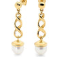 Pearl Earrings with a Twist