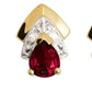 Garnet and Diamond Earrings