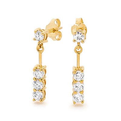 Cubic Zirconia Drop Earrings