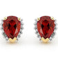 Created Ruby and Diamond Stud earrings