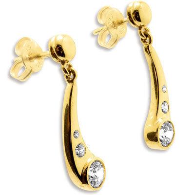 Zirconia Drop Earrings