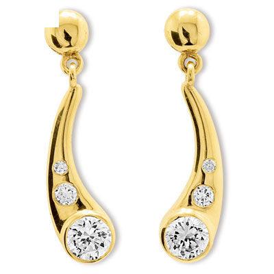 Zirconia Drop Earrings