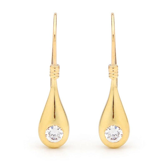 Cubic Zirconia Teardrop Earrings